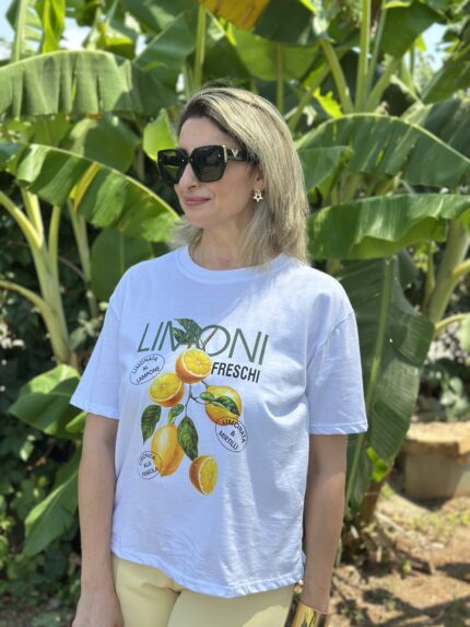 Limon Baskılı T-shırt